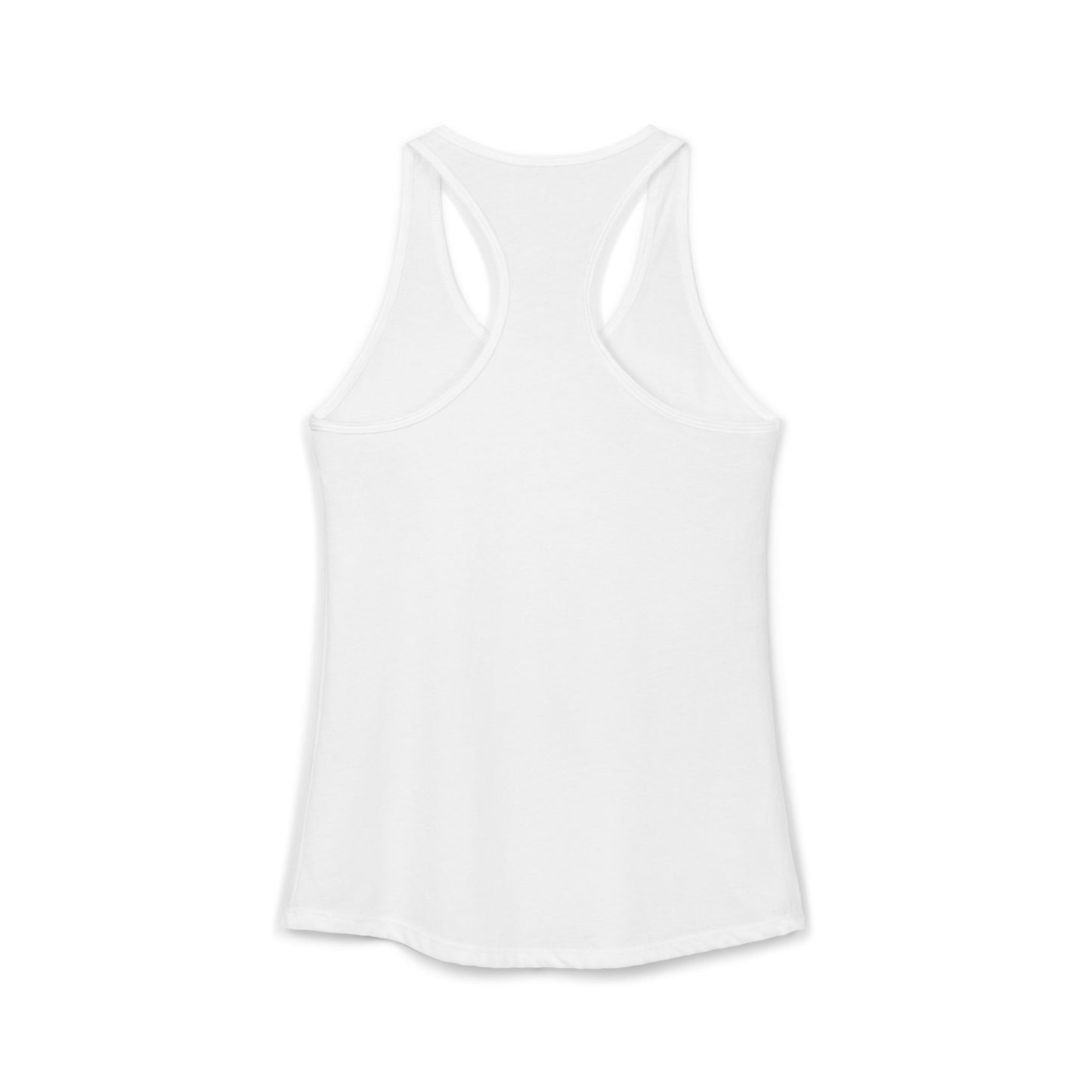 'And The Rocket's Red Glare, Happy 250th Birthday America' Ladies Racerback Tank-White