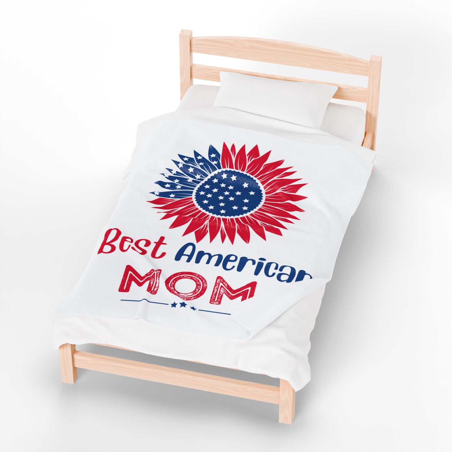 Best American MOM Velveteen Cozy Plush Blanket