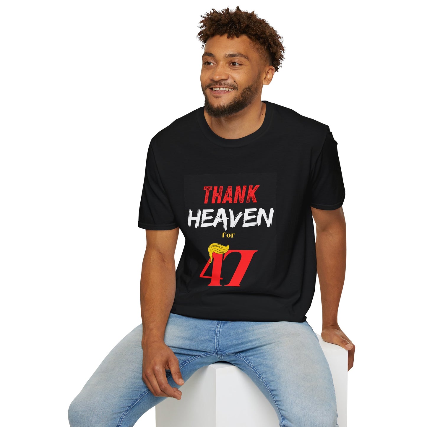 Thank Heaven For 47 Tee - Black