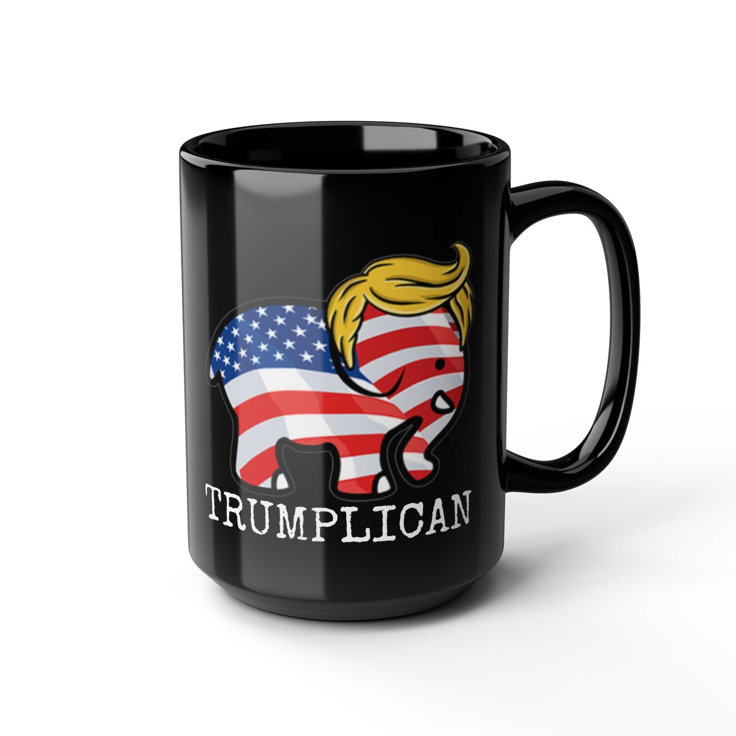 Trumplican Coffee or Tea Black Mug, 15oz