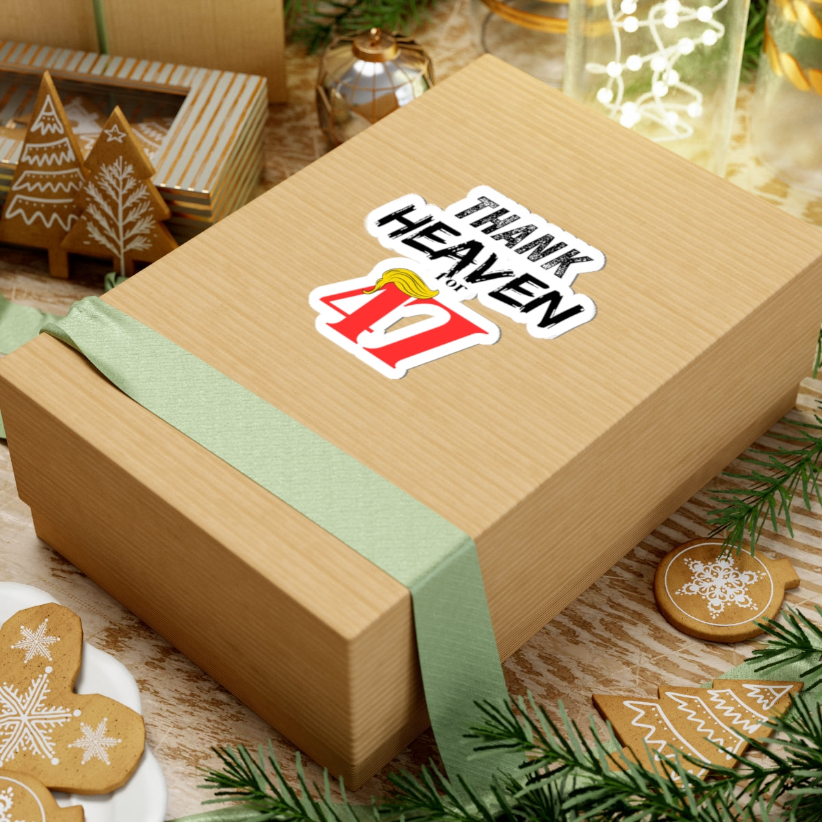 Thank HEAVEN For 47! Cut-Out Sticker