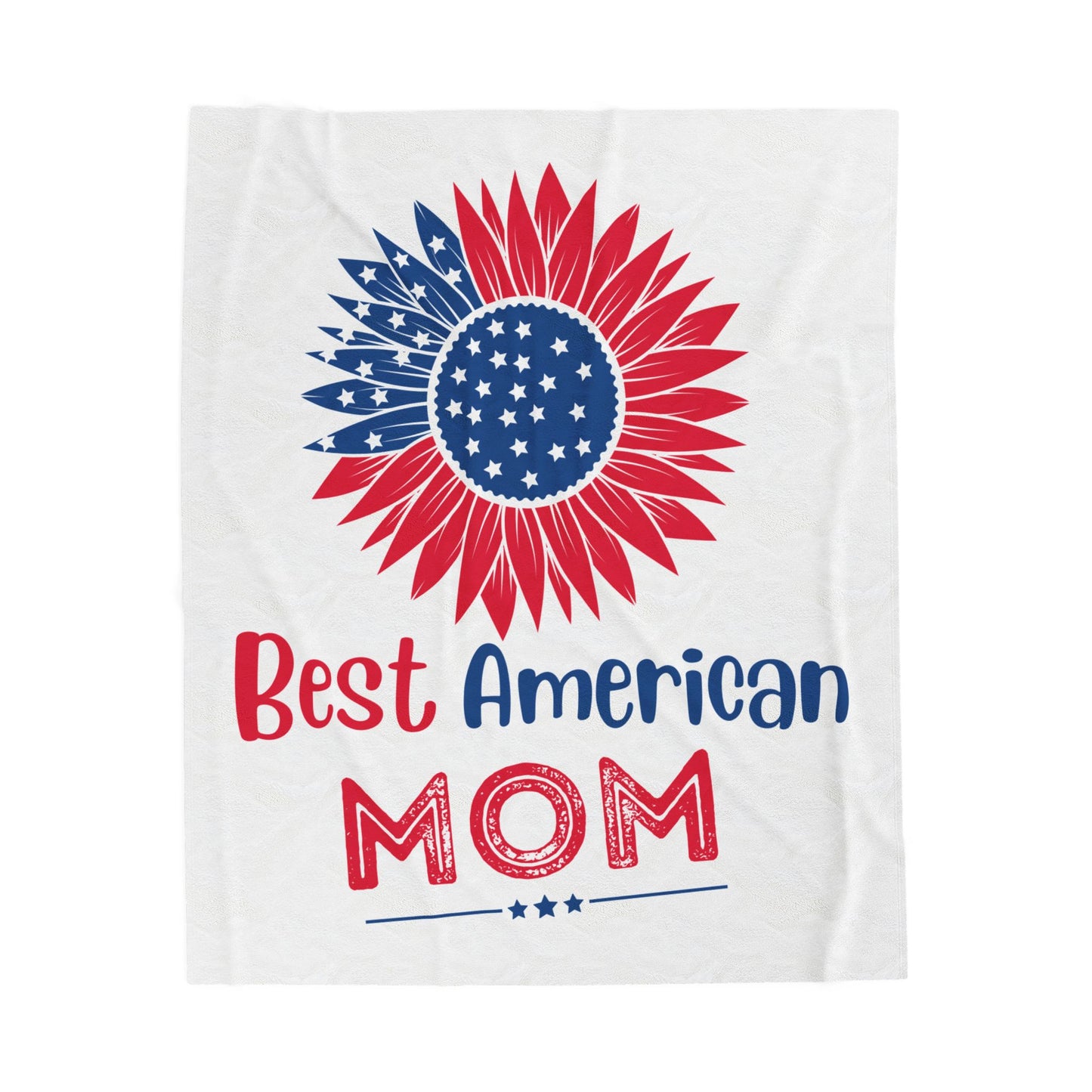 Best American MOM Velveteen Cozy Plush Blanket