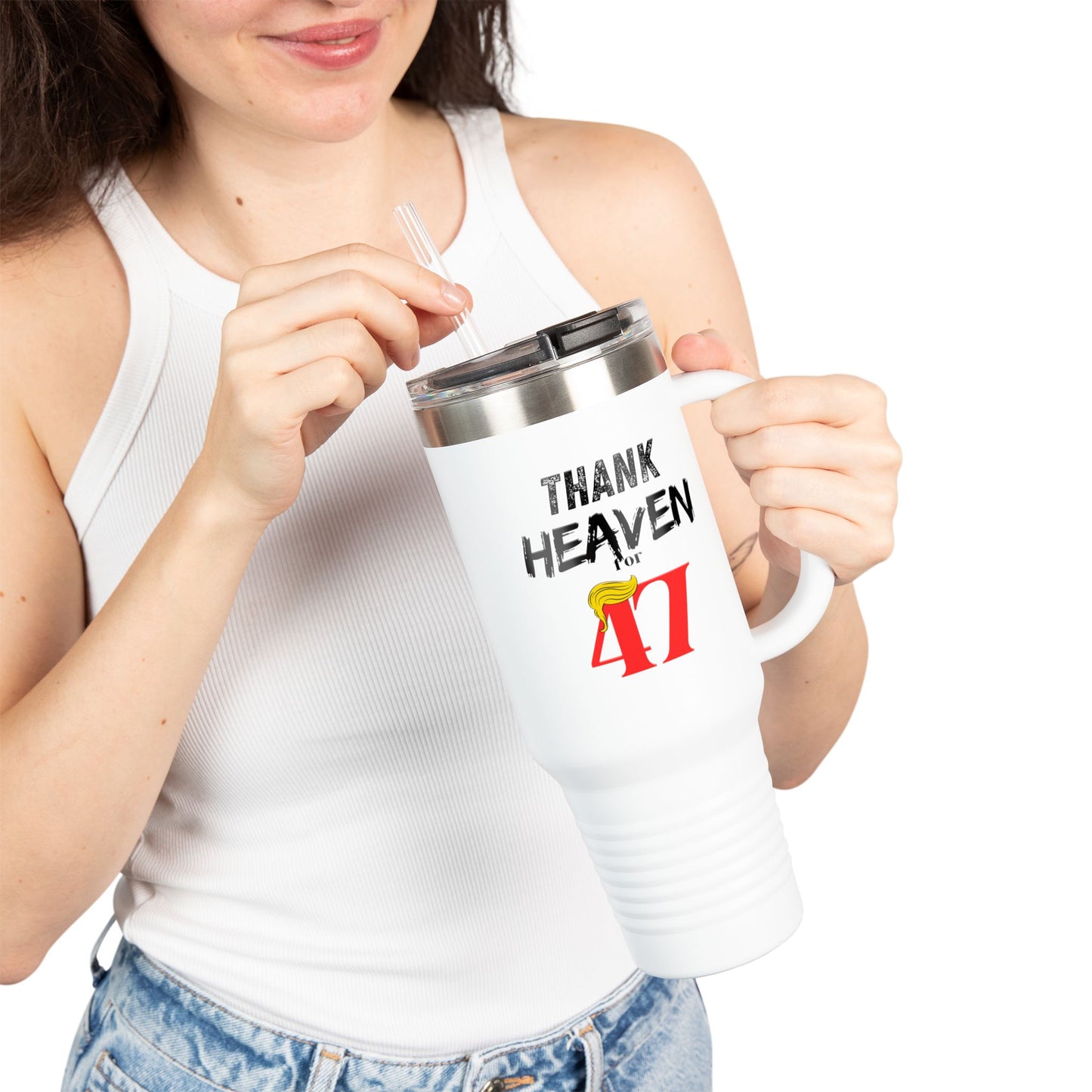 Thank Heaven for 47 Stainless Steel Tumbler, 40oz