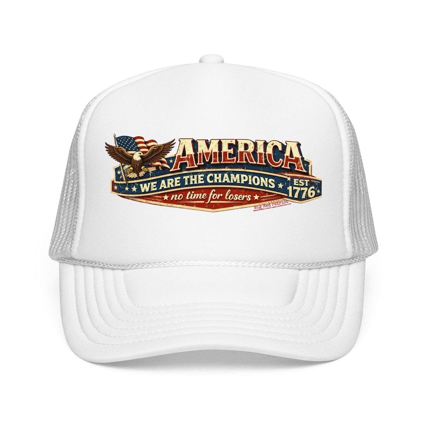 America We Are The Champions Patriot Trucker Cap