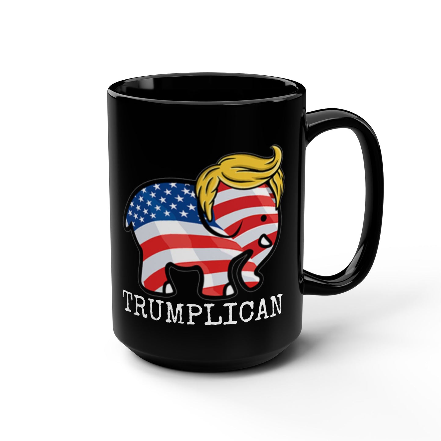 Trumplican Coffee or Tea Black Mug, 15oz