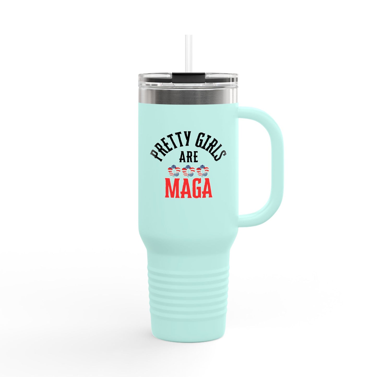Pretty Girls Are MAGA Stainless Steel Mug, 40oz
