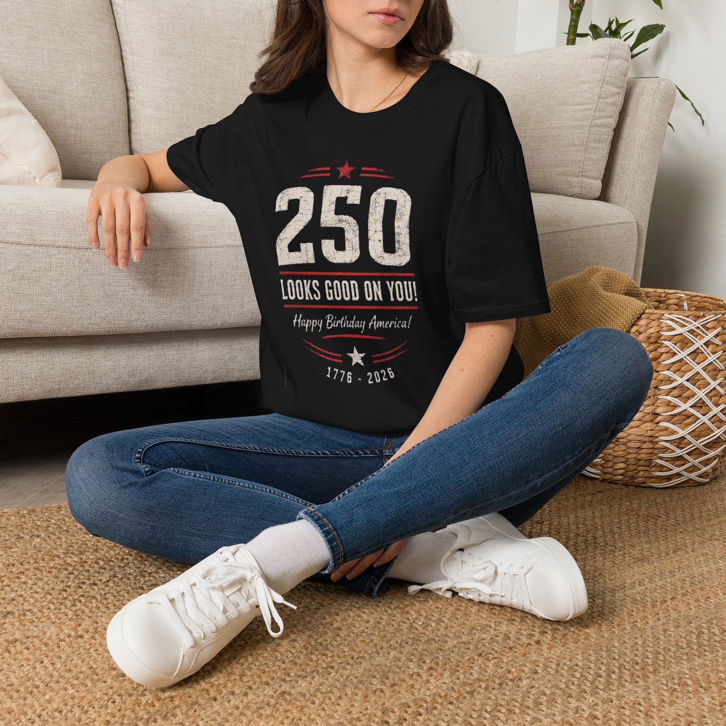 250 Looks Good On You America 250 Vintage Tee