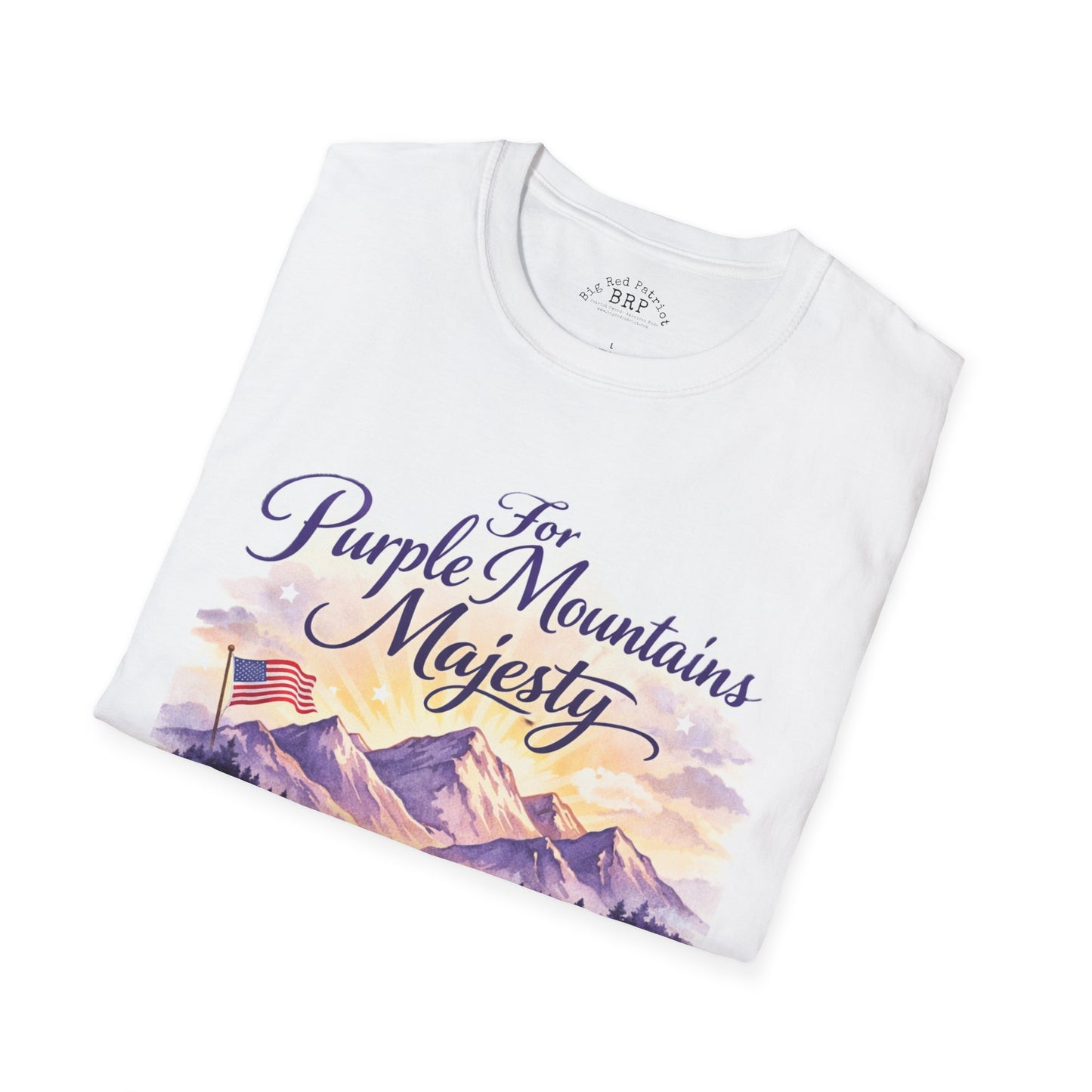 For Purple Mountains Majesty, Happy 250th Birthday America Soft Tee