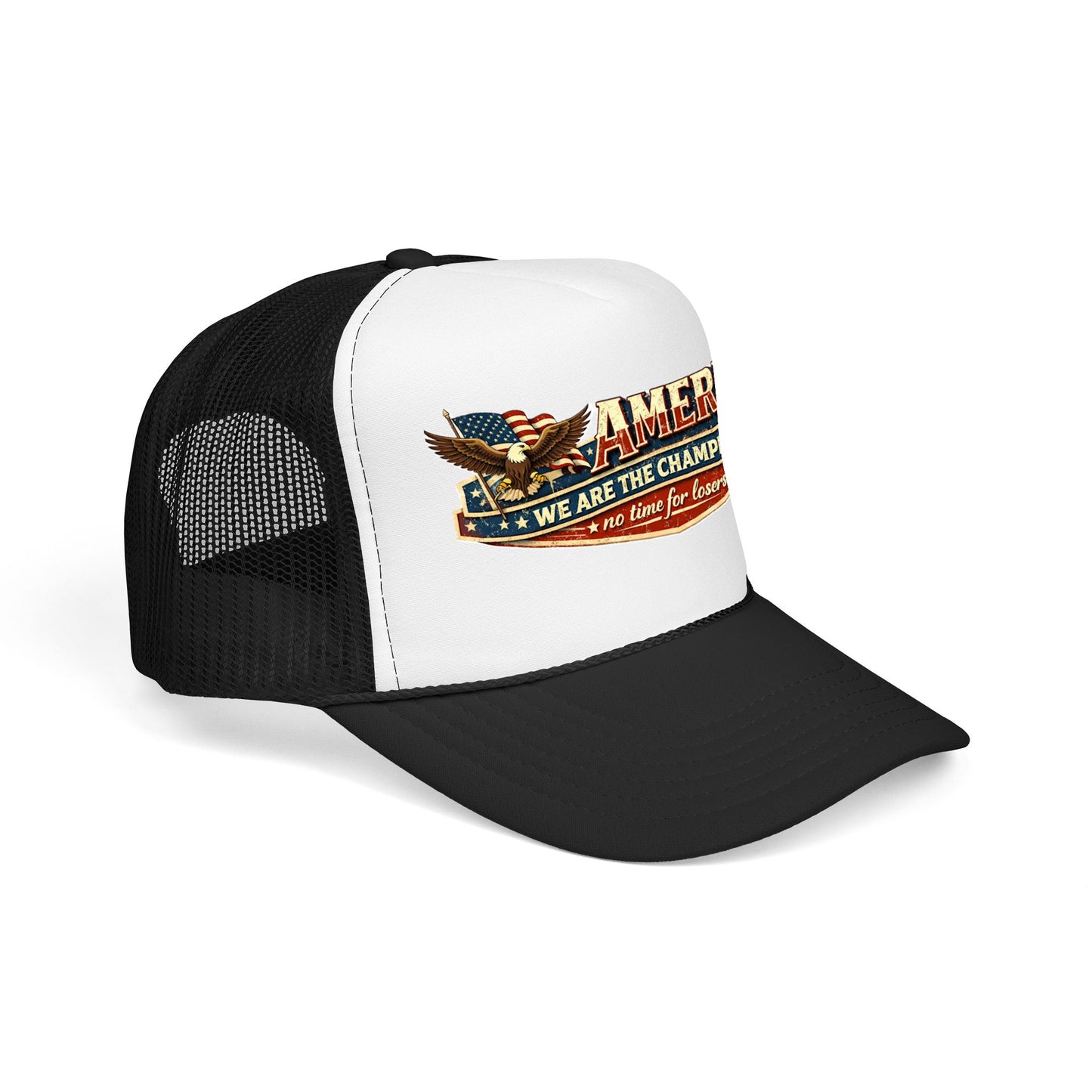 America We Are The Champions Patriot Trucker Cap