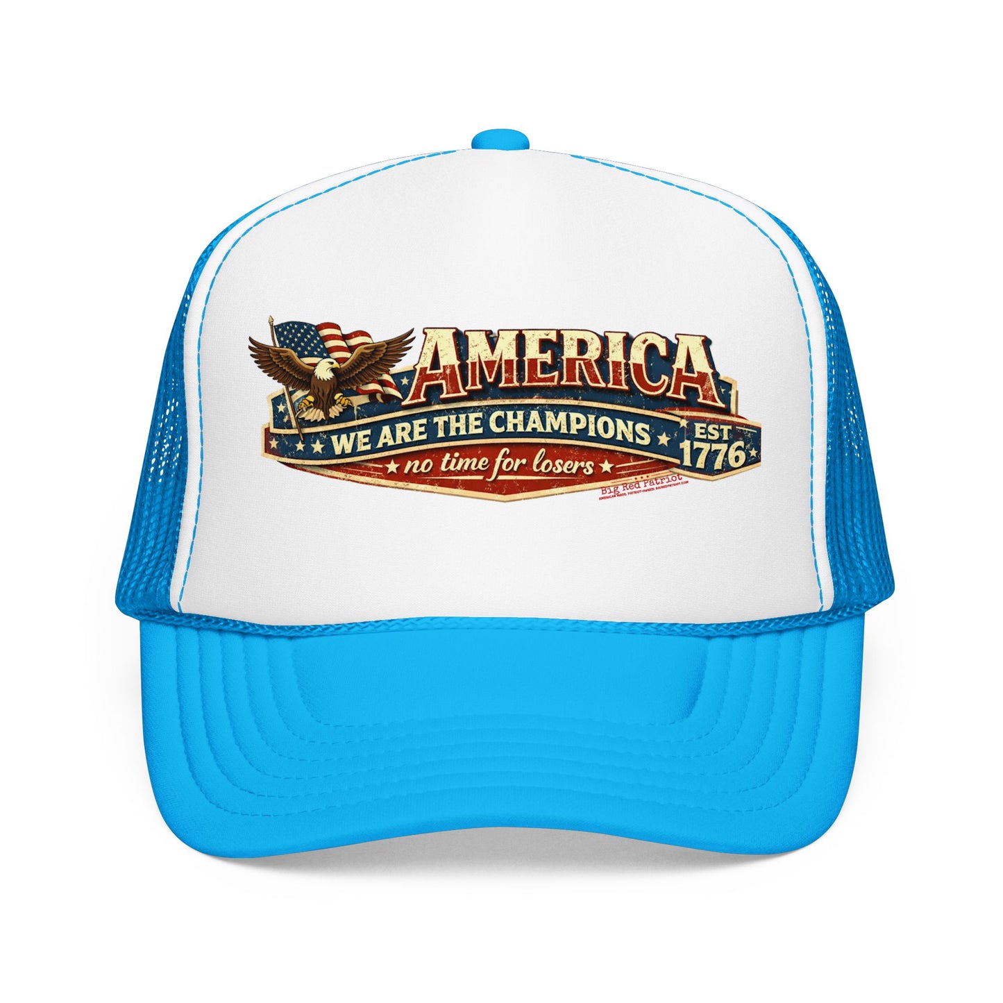 America We Are The Champions Patriot Trucker Cap