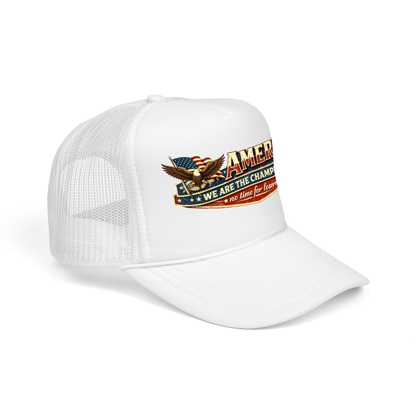 America We Are The Champions Patriot Trucker Cap