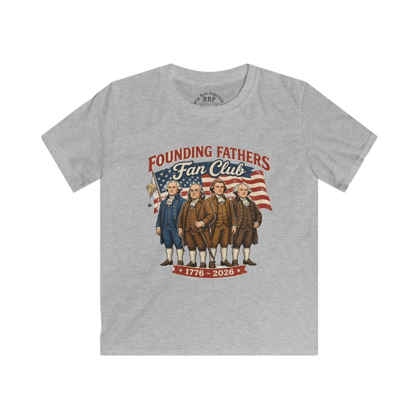 Kids "Founding Father's Fan Club" America 250 Softstyle Tee