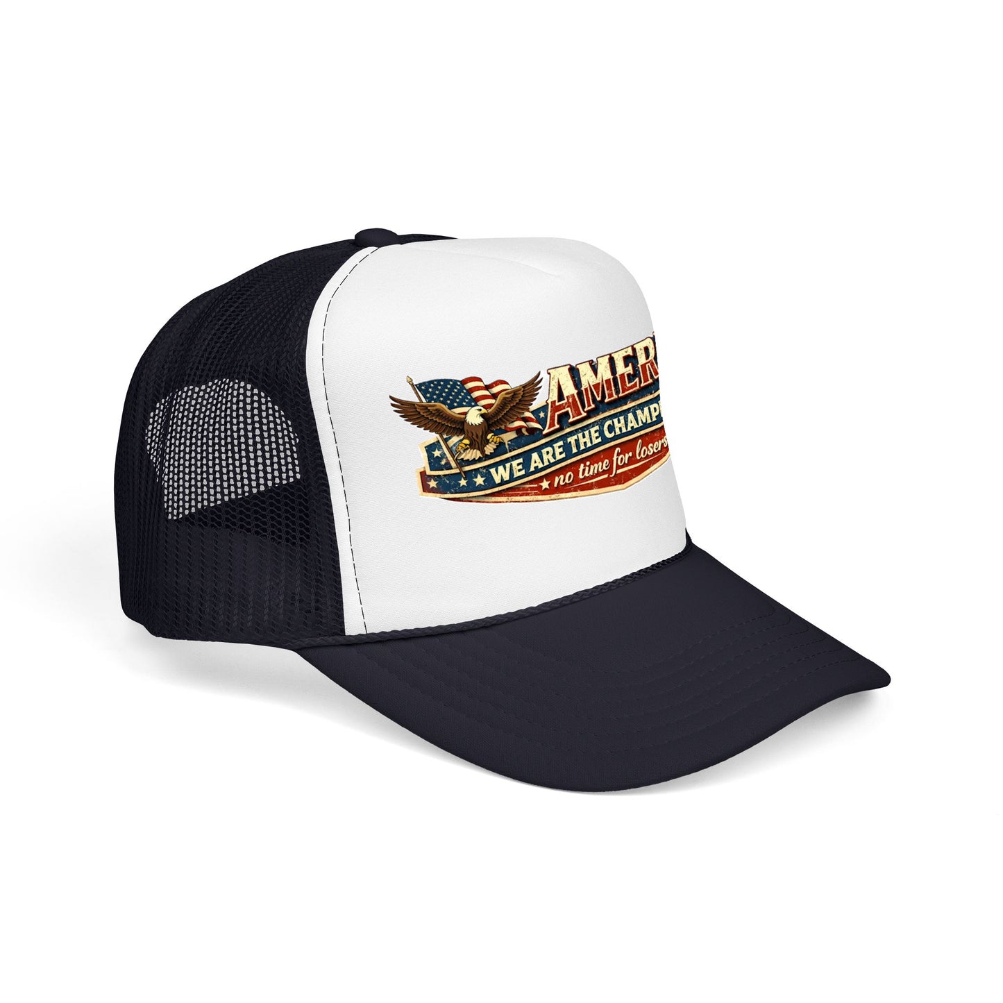 America We Are The Champions Patriot Trucker Cap