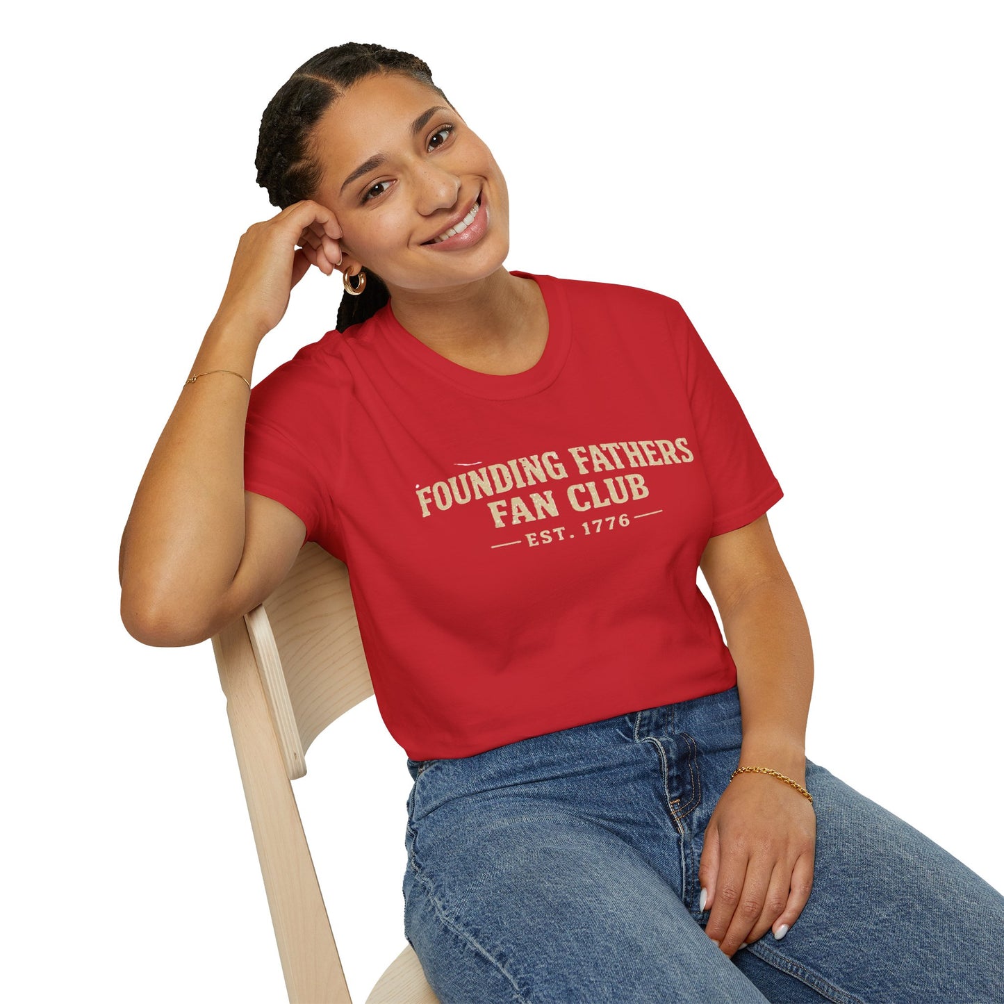 Founding Fathers Fan Club Vintage Softstyle Tee - Dark