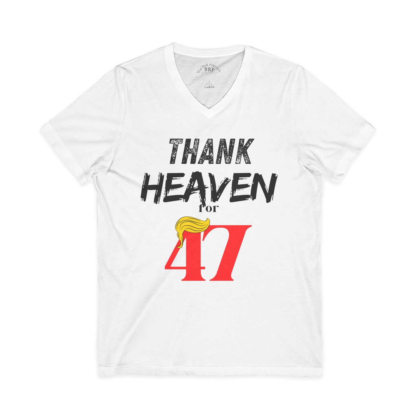 Thank Heaven For 47! Light Color Short Sleeve V-Neck Tee