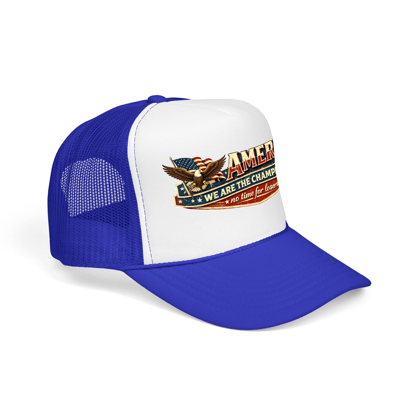 America We Are The Champions Patriot Trucker Cap
