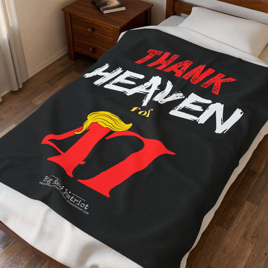 Thank Heaven For 47 Velveteen Plush Blanket
