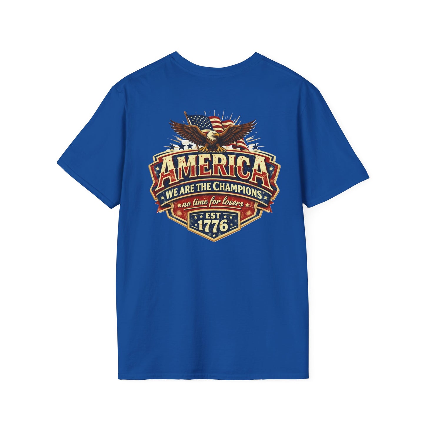 America We Are The Champions, America 250 Line Unisex Tee - Dark