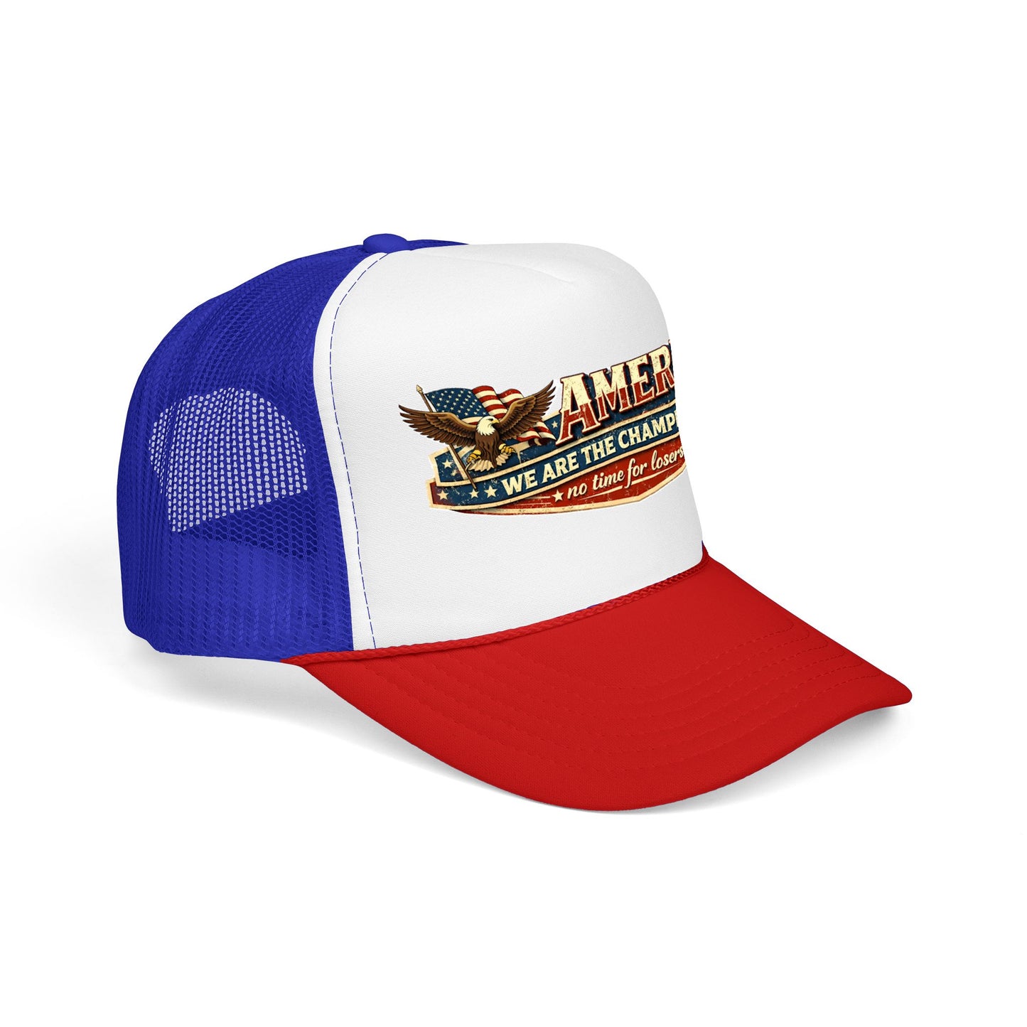 America We Are The Champions Patriot Trucker Cap