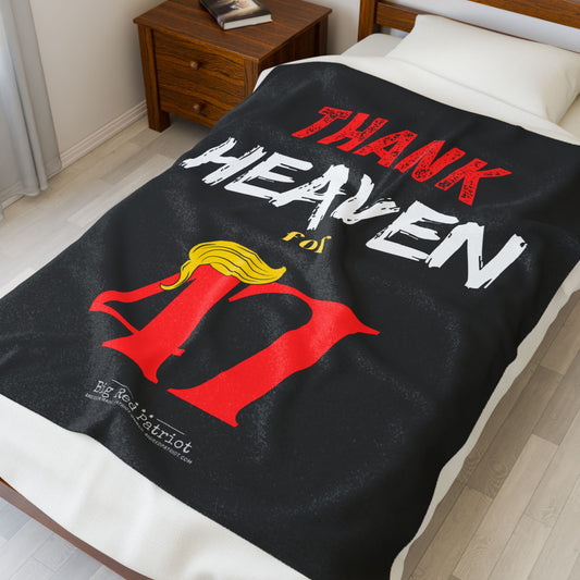 Thank Heaven For 47 Velveteen Plush Blanket