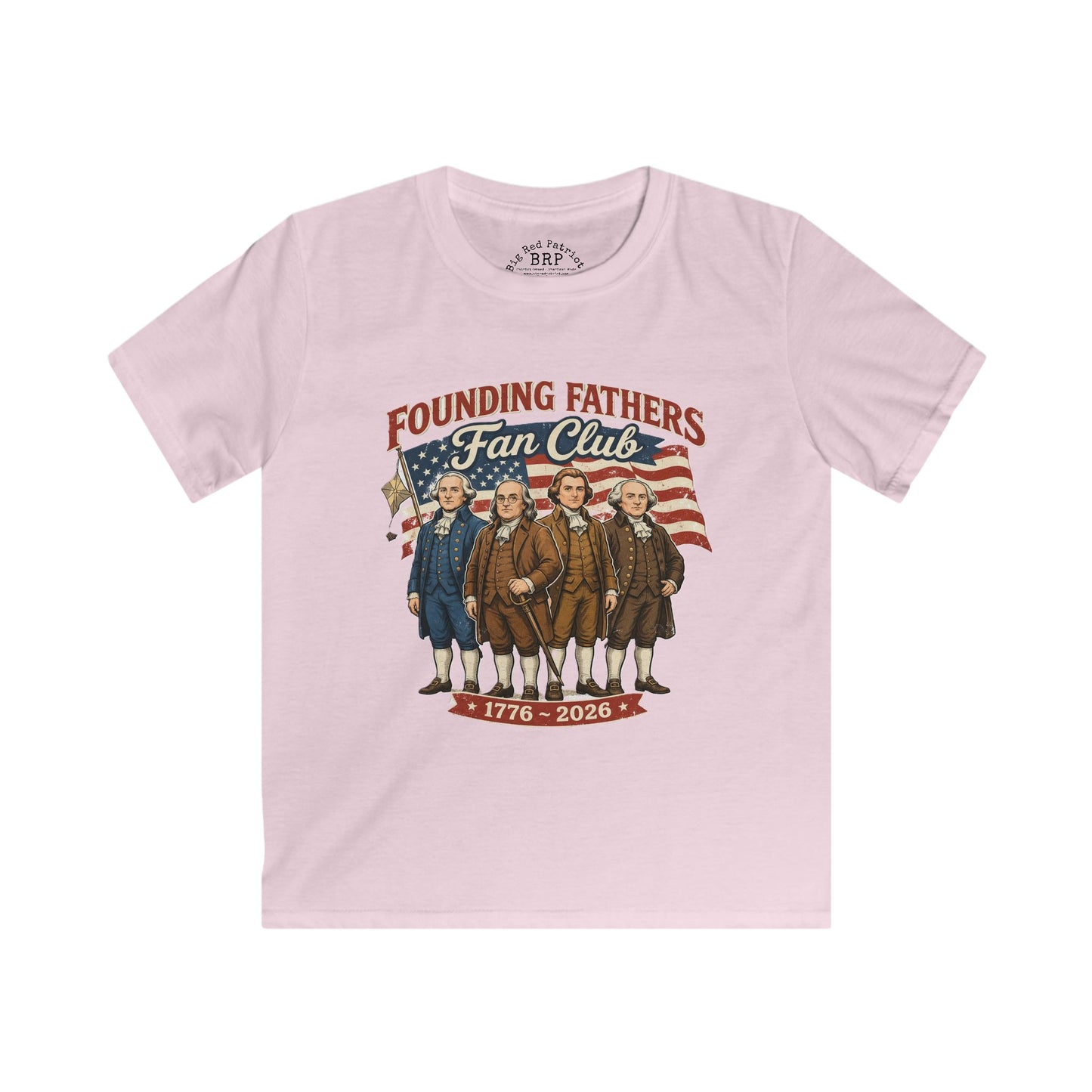 Kids "Founding Father's Fan Club" America 250 Softstyle Tee