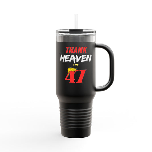 Thank Heaven For 47 Insulated Travel Mug, 40oz