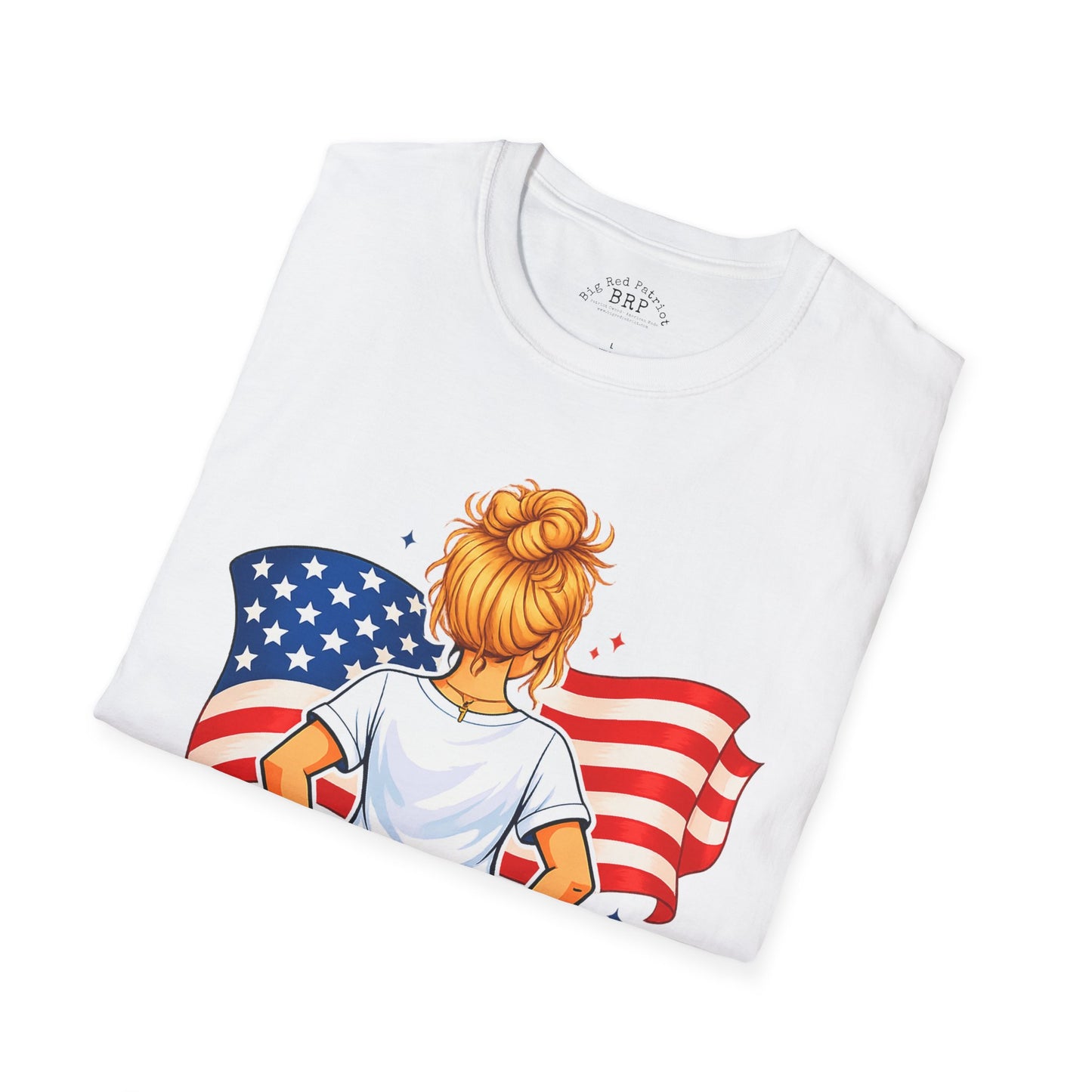 Pretty Girls Love America Softstyle Tee - Golden Blonde (Light Tees)