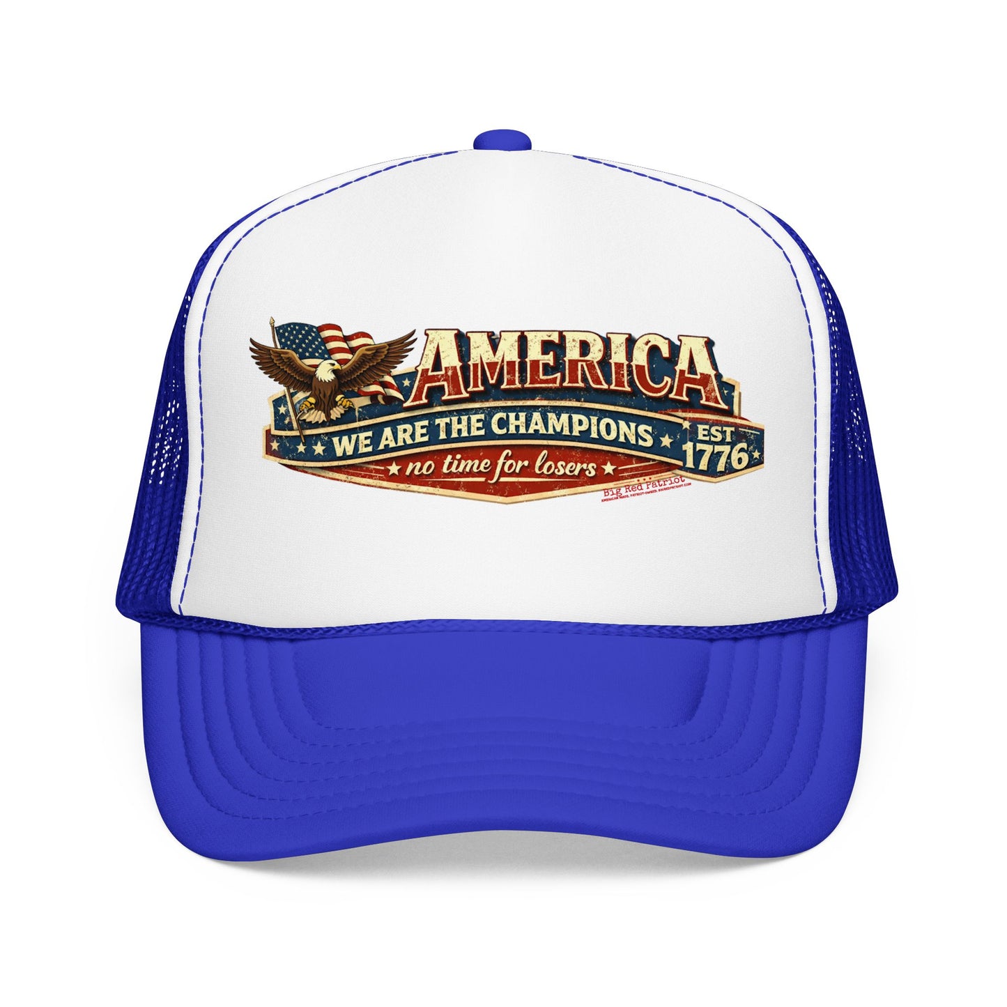 America We Are The Champions Patriot Trucker Cap