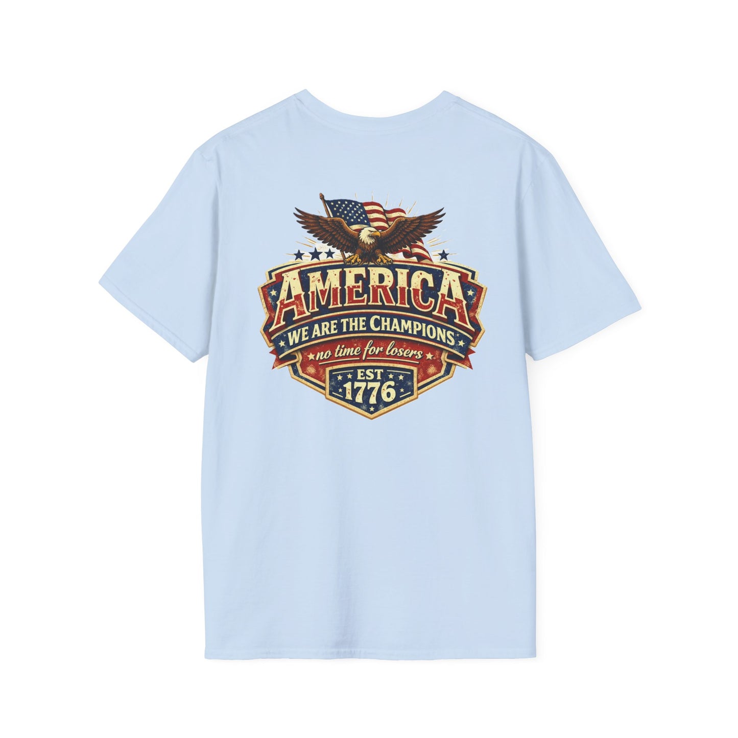 America We Are The Champions, America 250 Line Unisex Tee - Light