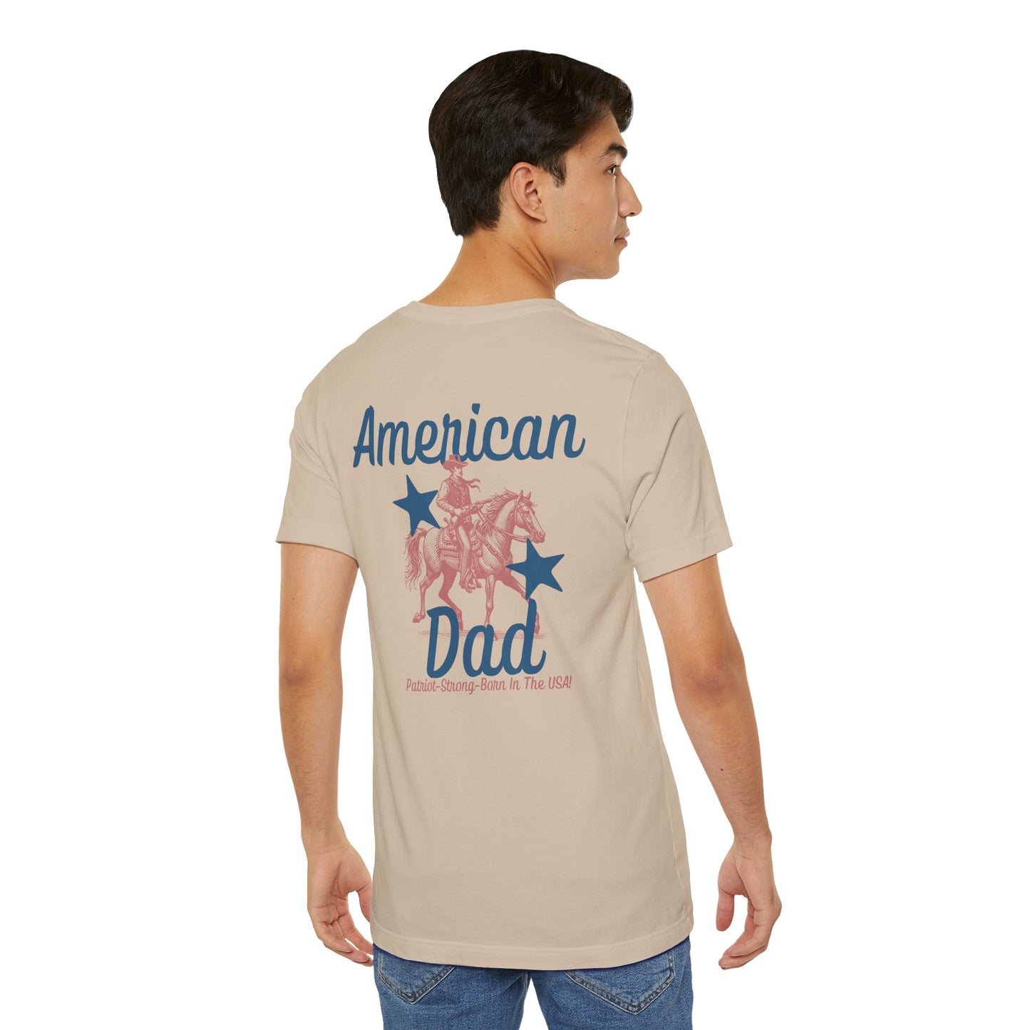 American DAD Patriotic Short Sleeve Tee Light