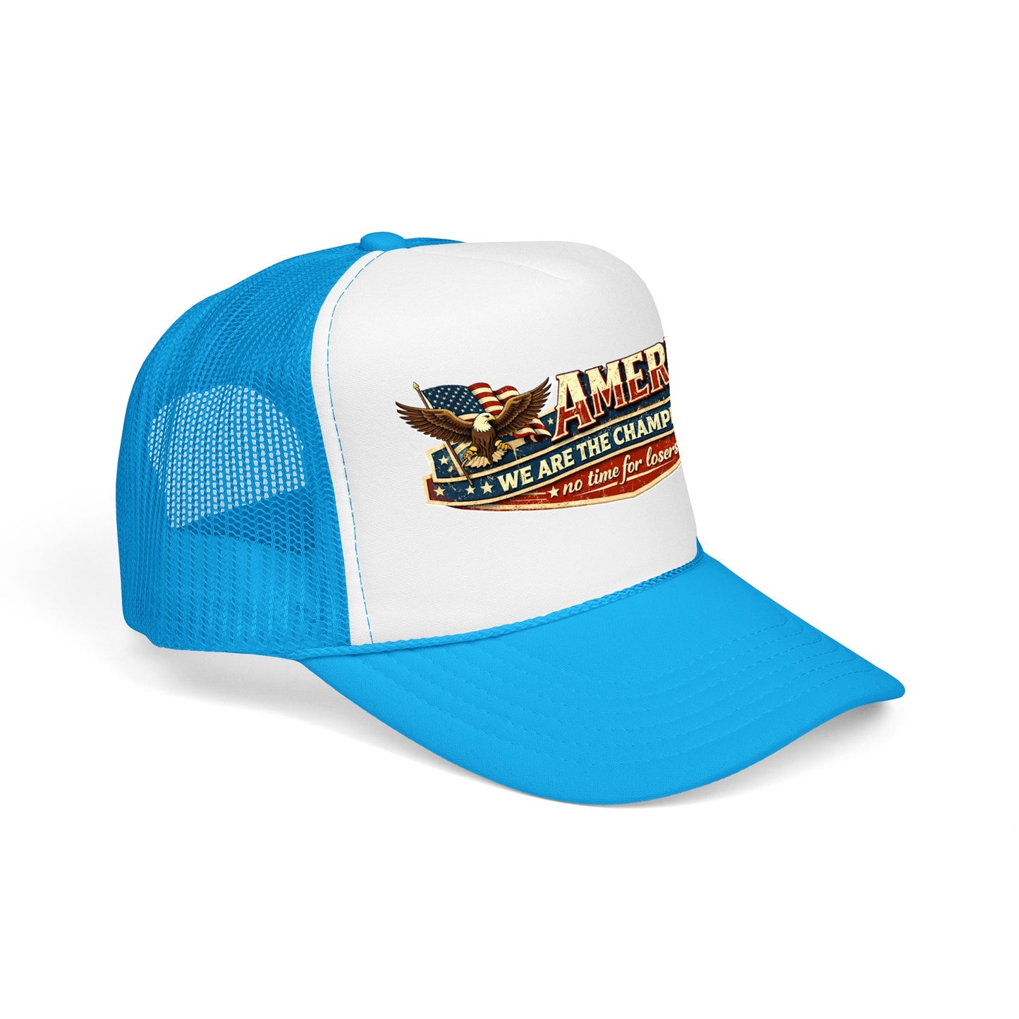 America We Are The Champions Patriot Trucker Cap