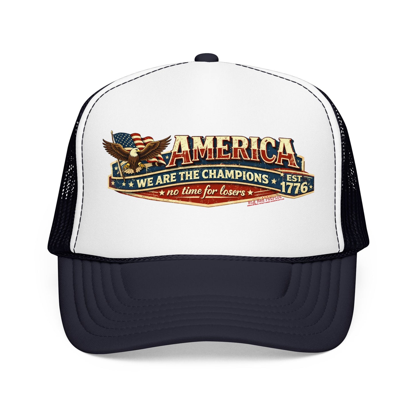America We Are The Champions Patriot Trucker Cap