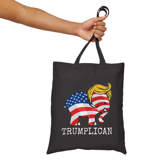 Trumplican Tote Bag - Black Canvas