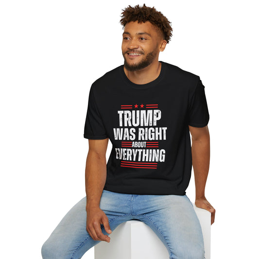 Trump Was Right About Everything Short Sleeve Tee Dark
