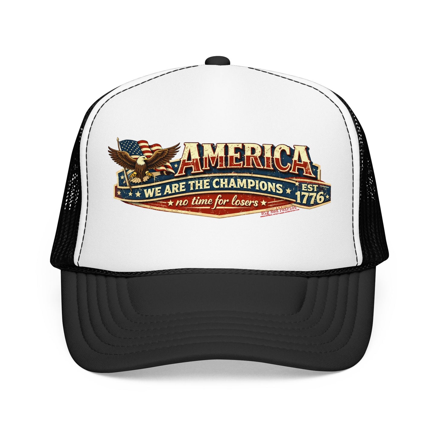 America We Are The Champions Patriot Trucker Cap